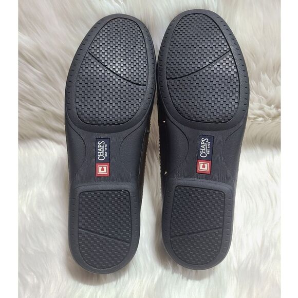 NWB|Men's Chaps Brown Leather Slip On Loafers, 10.5 - Picture 8 of 10